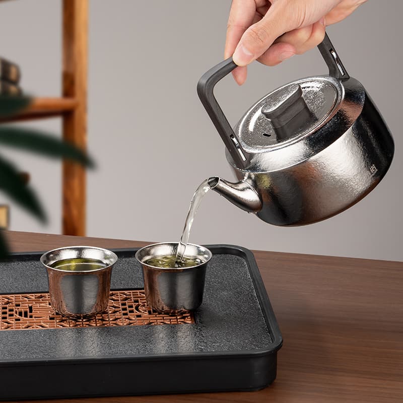 纯钛前昆茶壶茶具 纯钛前昆茶壶茶具