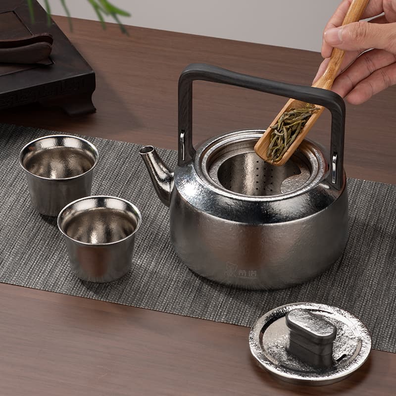 纯钛前昆茶壶茶具 纯钛前昆茶壶茶具