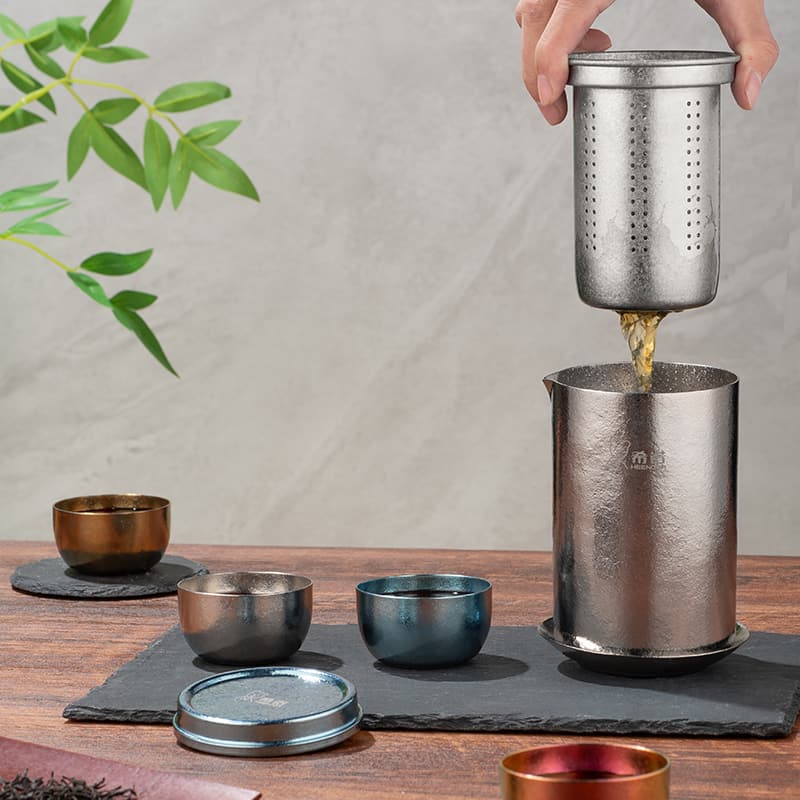 纯钛旅行茶具 纯钛旅行茶具