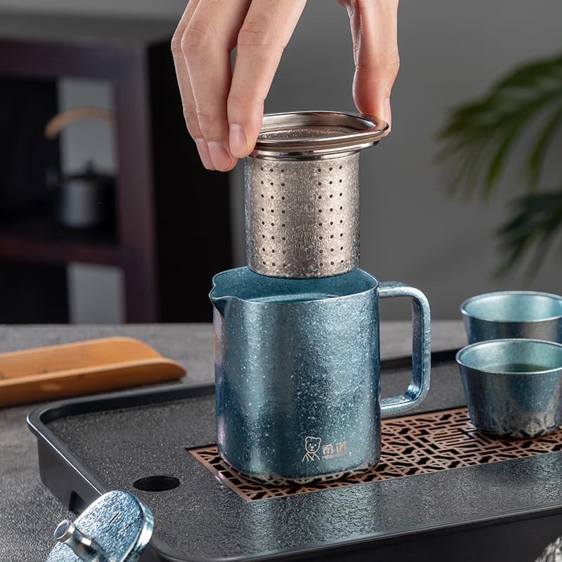 纯钛功夫茶具 纯钛功夫茶具