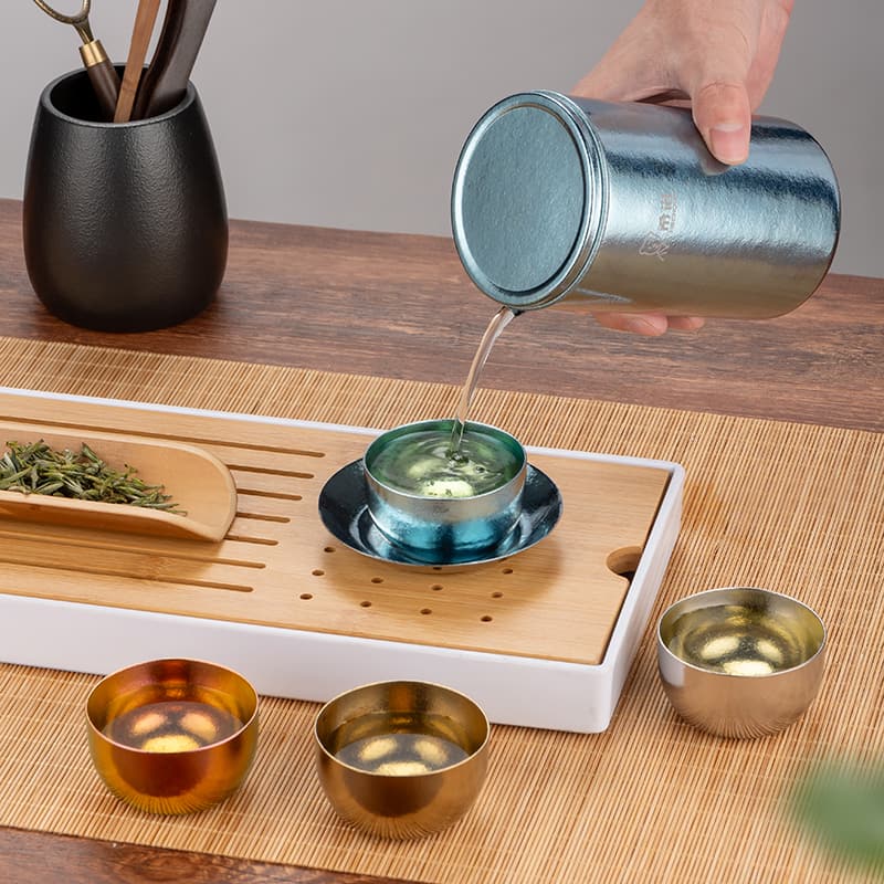 纯钛旅行茶具 纯钛旅行茶具