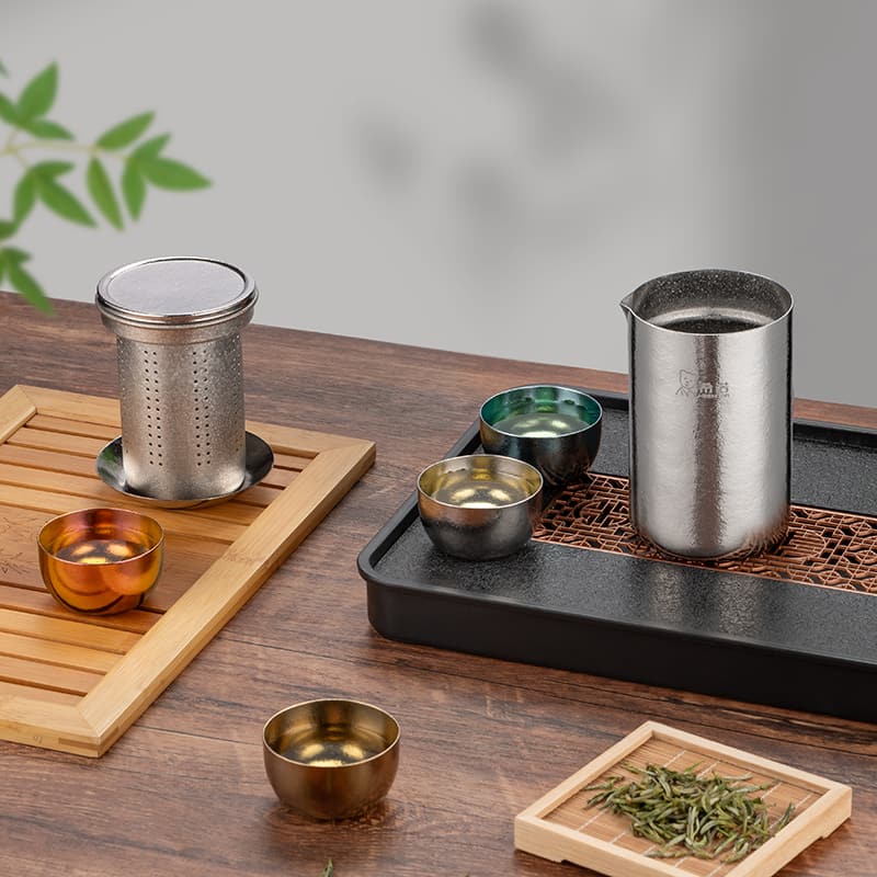 纯钛旅行茶具 纯钛旅行茶具